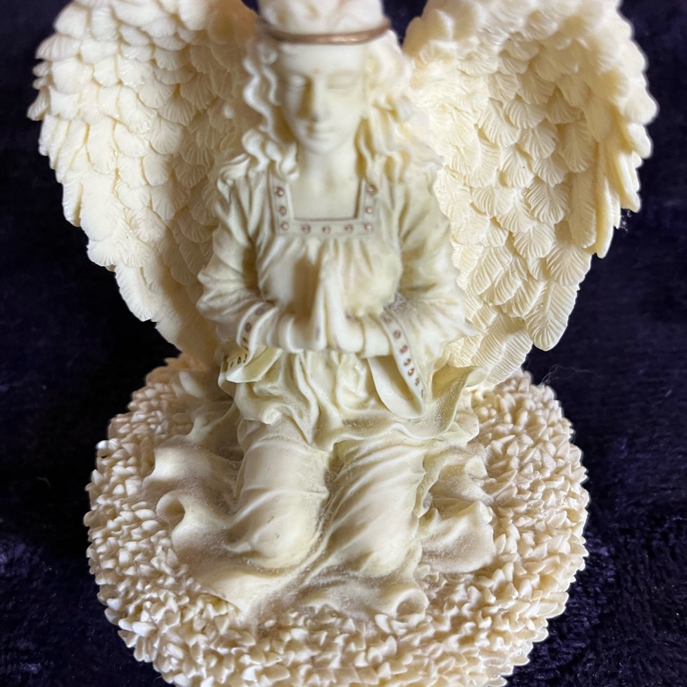 Cream Angel Candle Topper